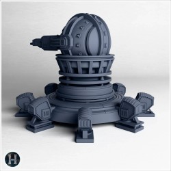Canon laser sur plate-forme avec... - STL 3D | Hartolia Miniatures