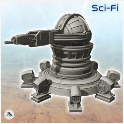 Canon laser sur plate-forme avec... - STL 3D | Hartolia Miniatures