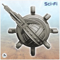 Canon laser sur plate-forme avec... - STL 3D | Hartolia Miniatures
