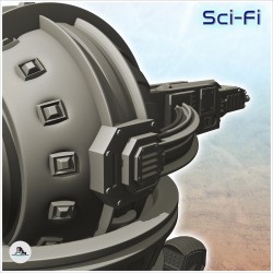 Laser cannon on platform with... - 3D STL | Hartolia Miniatures