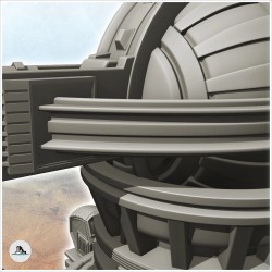 Laser cannon on platform with... - 3D STL | Hartolia Miniatures