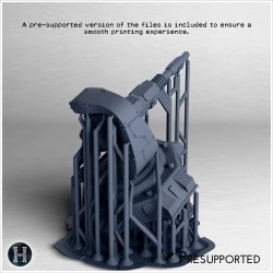 Laser gun turret on axis 2 (+... - 3D STL | Hartolia Miniatures