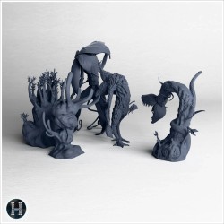Set of alien carnivorous plants - 3D STL File | Hartolia Miniatures
