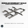 Modular miniature ruined stone wall... - 3D STL | Hartolia Miniatures