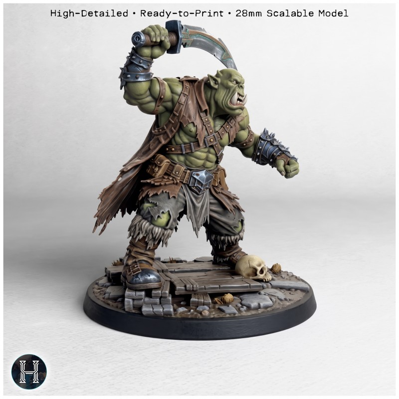 Orque de l'espace armé d'une arme... - STL 3D | Hartolia Miniatures