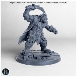 Space Orc armed with a massive weapon - 3D STL | Hartolia Miniatures