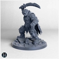 Orque de l'espace armé d'une arme... - STL 3D | Hartolia Miniatures