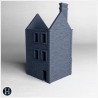 Multi-story building with brick... - 3D STL | Hartolia Miniatures