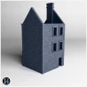 Multi-story building with brick... - 3D STL | Hartolia Miniatures