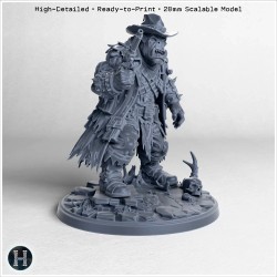 Space Orc holding a rifle - 3D STL File | Hartolia Miniatures