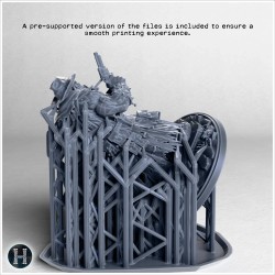 Space Orc holding a rifle - 3D STL File | Hartolia Miniatures