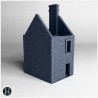 Brick Building with Ground-Floor... - 3D STL | Hartolia Miniatures