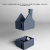 Brick Building with Ground-Floor... - 3D STL | Hartolia Miniatures