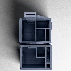 Brick Building with Ground-Floor... - 3D STL | Hartolia Miniatures