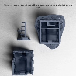 Destroyed two-story house model... - 3D STL | Hartolia Miniatures