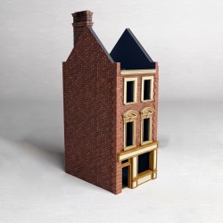 Tall narrow building with brick... - 3D STL | Hartolia Miniatures