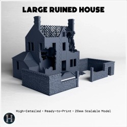 Large ruined country house model... - 3D STL | Hartolia Miniatures