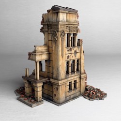 Narrow damaged building with... - 3D STL | Hartolia Miniatures