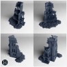 Narrow damaged building with... - 3D STL | Hartolia Miniatures
