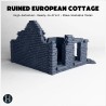 Ruined brick wall section with... - 3D STL | Hartolia Miniatures