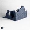 Ruined brick wall section with... - 3D STL | Hartolia Miniatures