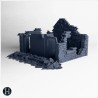 Ruined brick wall section with... - 3D STL | Hartolia Miniatures
