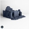 Ruined brick wall section with... - 3D STL | Hartolia Miniatures