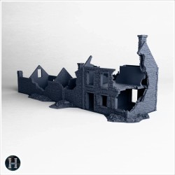 Extensive ruined stone building... - 3D STL | Hartolia Miniatures