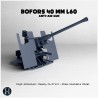 Bofors 40 mm L60 AA anti-air canon - 3D STL File | Hartolia Miniatures