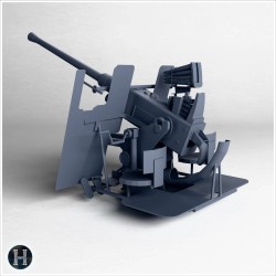 Bofors 40 mm L60 AA anti-air canon - 3D STL File | Hartolia Miniatures