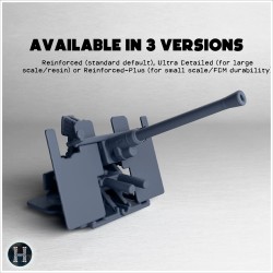 Bofors 40 mm L60 AA anti-air canon - 3D STL File | Hartolia Miniatures