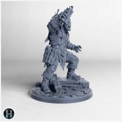 Space Orc with detailed armor - 3D STL File | Hartolia Miniatures