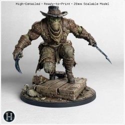 Space Orc wearing a bandana and... - 3D STL | Hartolia Miniatures