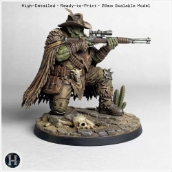 Space Orc in a detailed ghillie... - 3D STL | Hartolia Miniatures