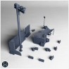 Modern checkpoint with concrete... - 3D STL | Hartolia Miniatures
