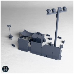 Modern checkpoint with concrete... - 3D STL | Hartolia Miniatures