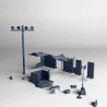 Modern checkpoint with concrete... - 3D STL | Hartolia Miniatures