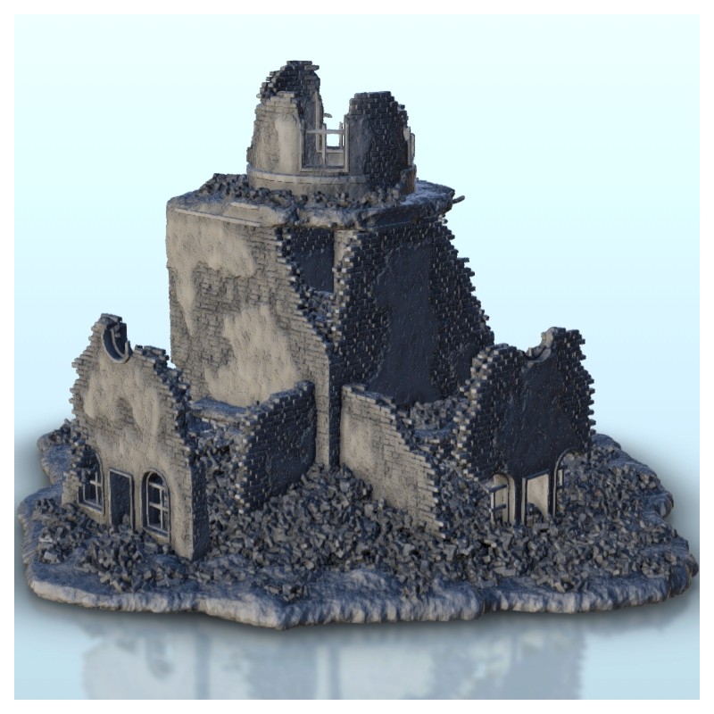 Large ruin with central tower 4 |  | Hartolia miniatures