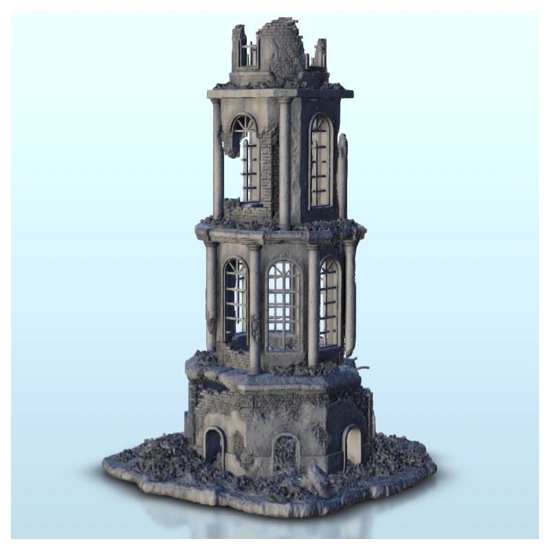 Ruined tower with large windows 6 |  | Hartolia miniatures