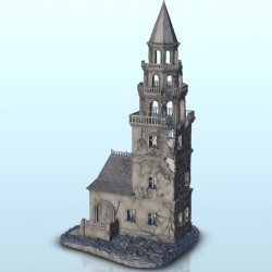Ruined bell tower with house 13 |  | Hartolia miniatures