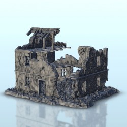 Ruined floored building 14