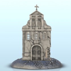 Ruined Christian baroque chapel 15