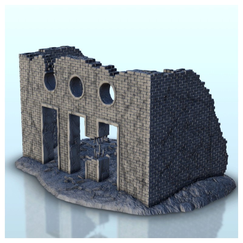 Destroyed brick hall 16 |  | Hartolia miniatures