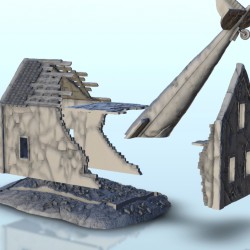 Ruined house with plane carcass 17 |  | Hartolia miniatures