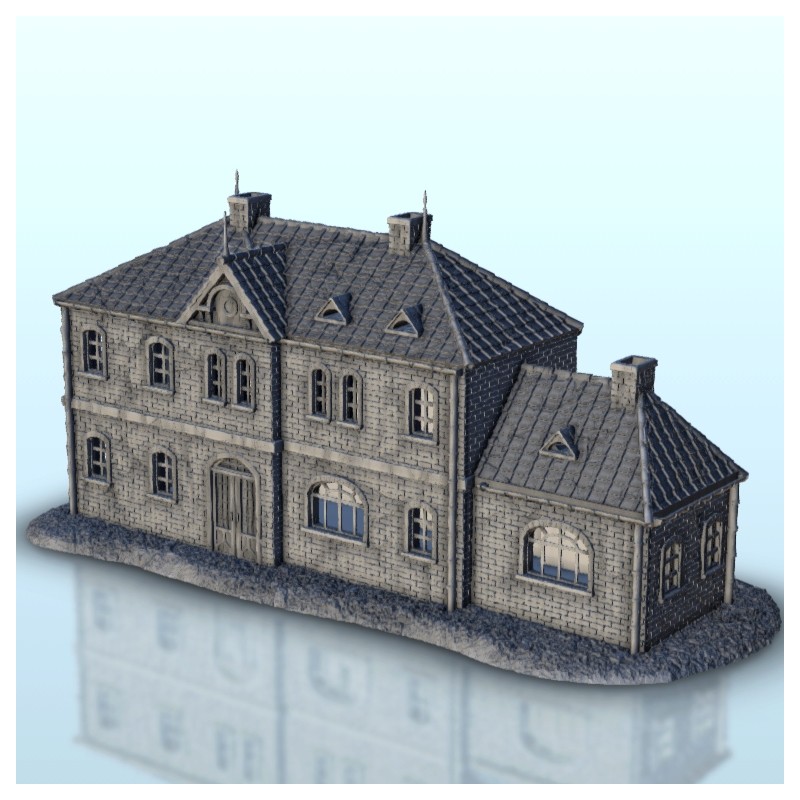 Modern brick house with floor 19 |  | Hartolia miniatures