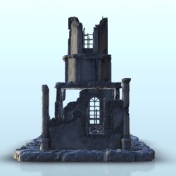 Ruined building with tower 20