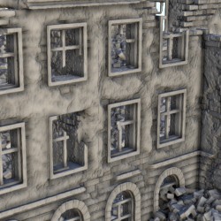Large urban building in ruins 22