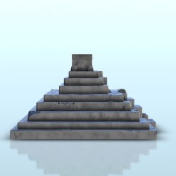 Large mesoamerican pyramid with stairways 1