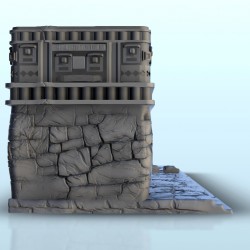 Long mesoamerican building with pillars 7