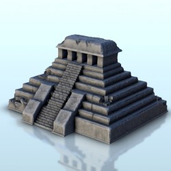 Mesoamerican pyramid with...